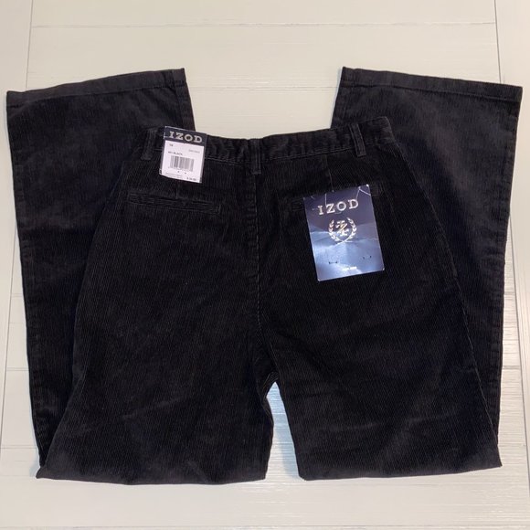 Izod Black Corduroy Pants - Picture 6 of 9
